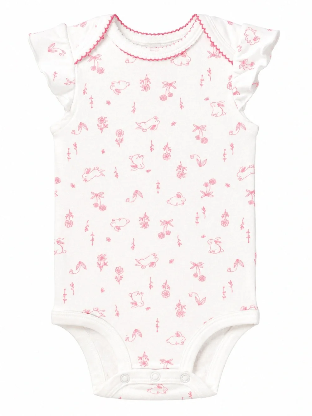 Carter's Pink Bunny Print Bodysuit
